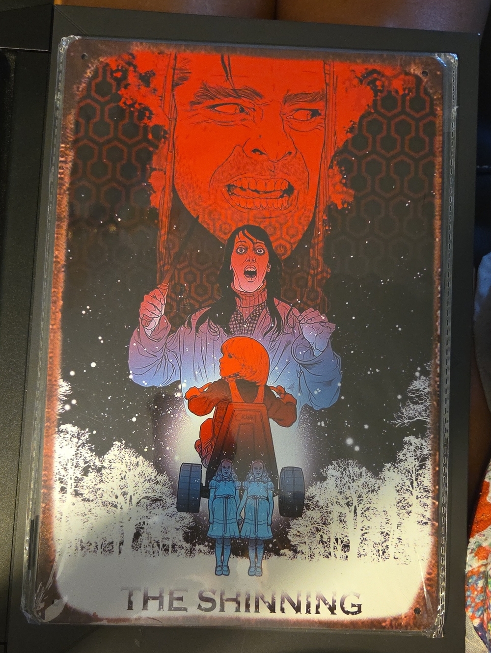 The Shining Art Poster - Red, Black & White